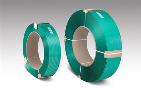 1608绿色热熔塑钢带-绿色物流砖厂包装带-半透明塑钢带